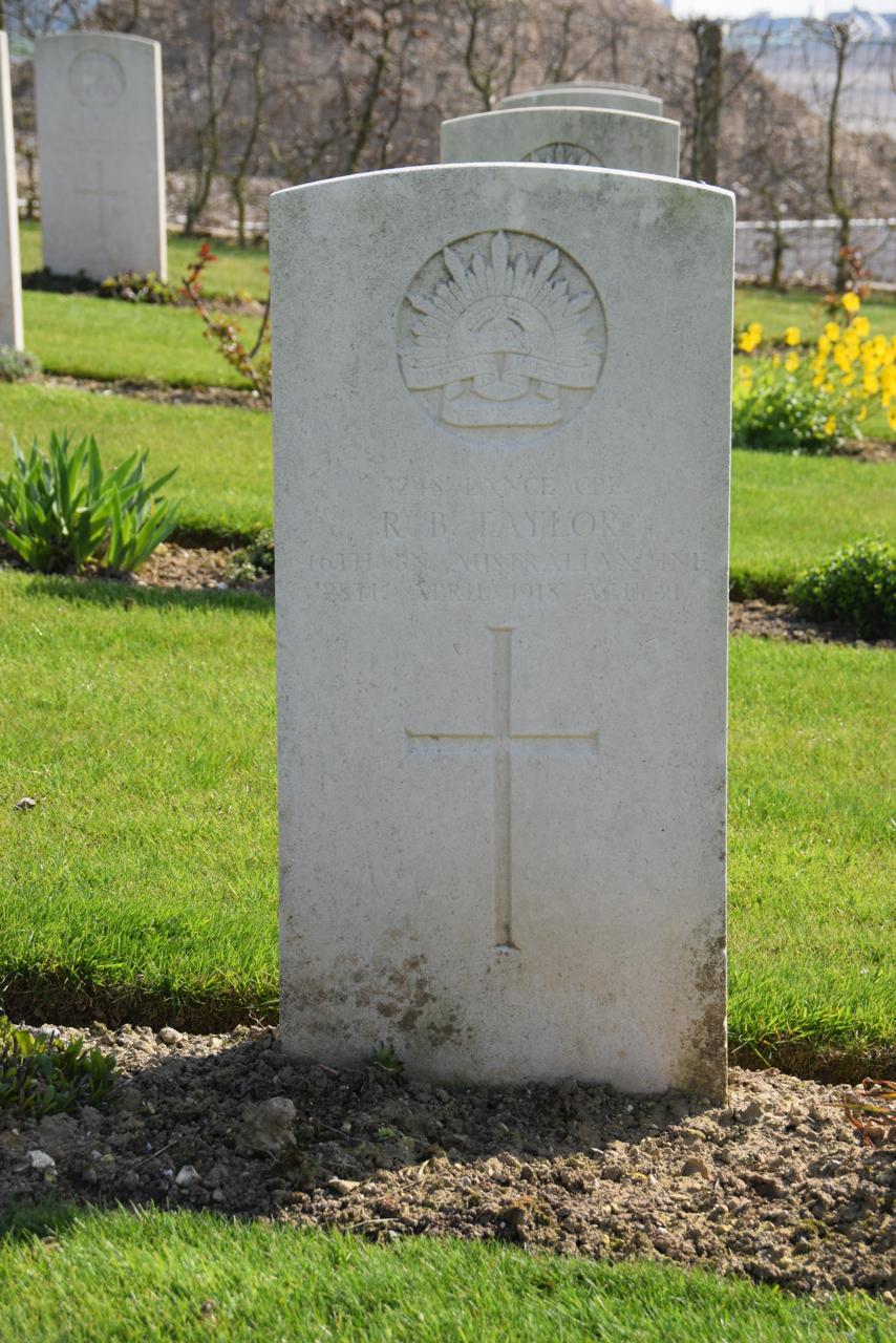 TAYLOR Richard Bertram – Bendigo Remembers those who died in World War One